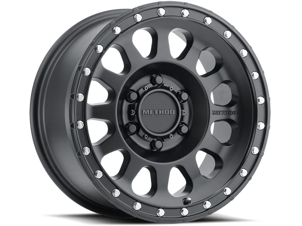 2005-2026 Ford F250 & F350 Method 17x8.5 inch 315 Wheel (Matte Black) | MR31578587500