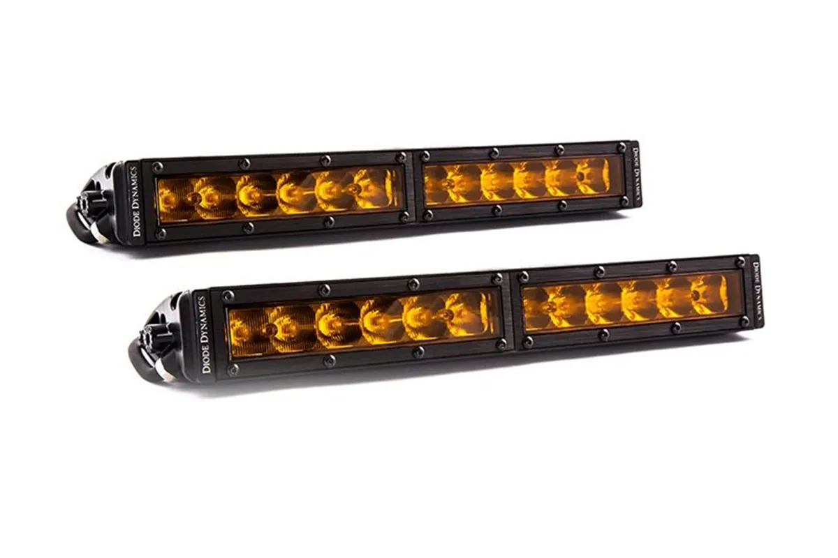 Diode Dynamics SS12 Stage Series 12 inch Amber Wide LED Light Bar (Pair) | DD5045P