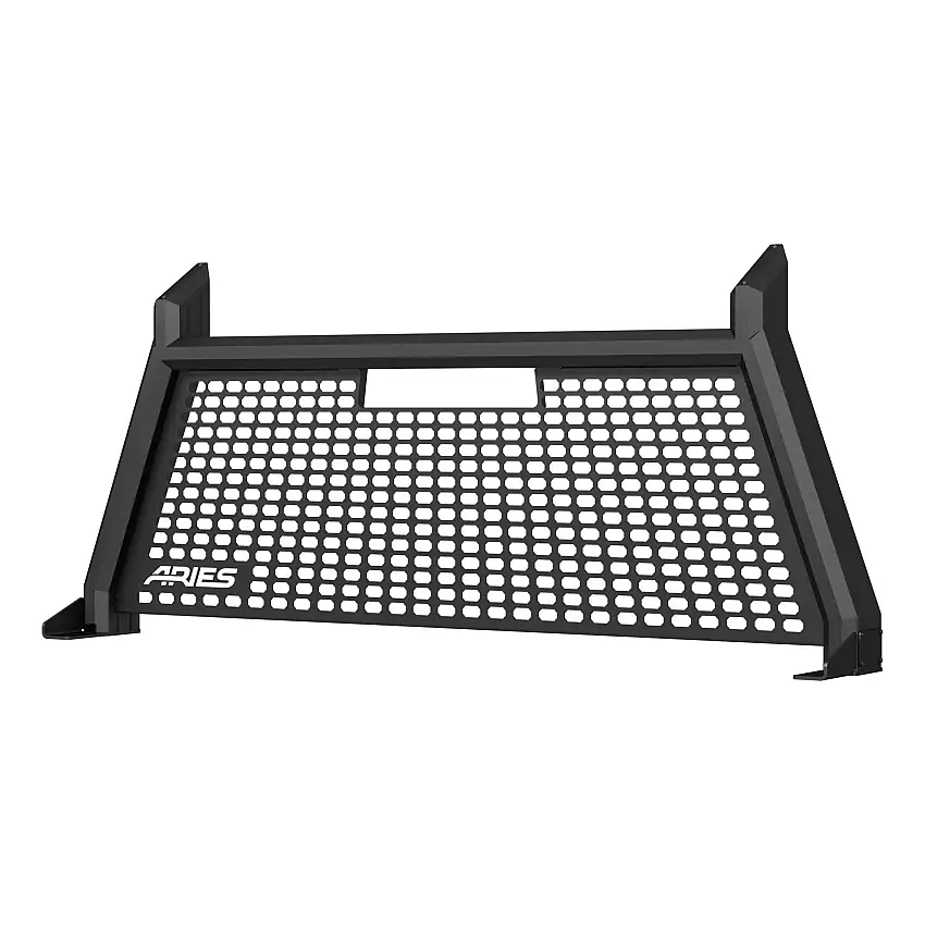 ARIES 1110102 AdvantEDGE Black Aluminum Truck Headache Rack Cab Protector, Select Ford F-150, Lightning