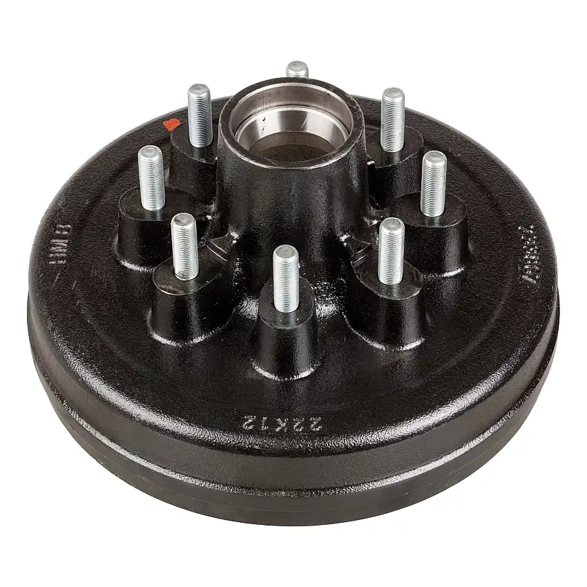 Lippert 12" Brake Drum Hub for 7,000-lb. Axle - 8 on 6.5", 9/16" Stud 134543