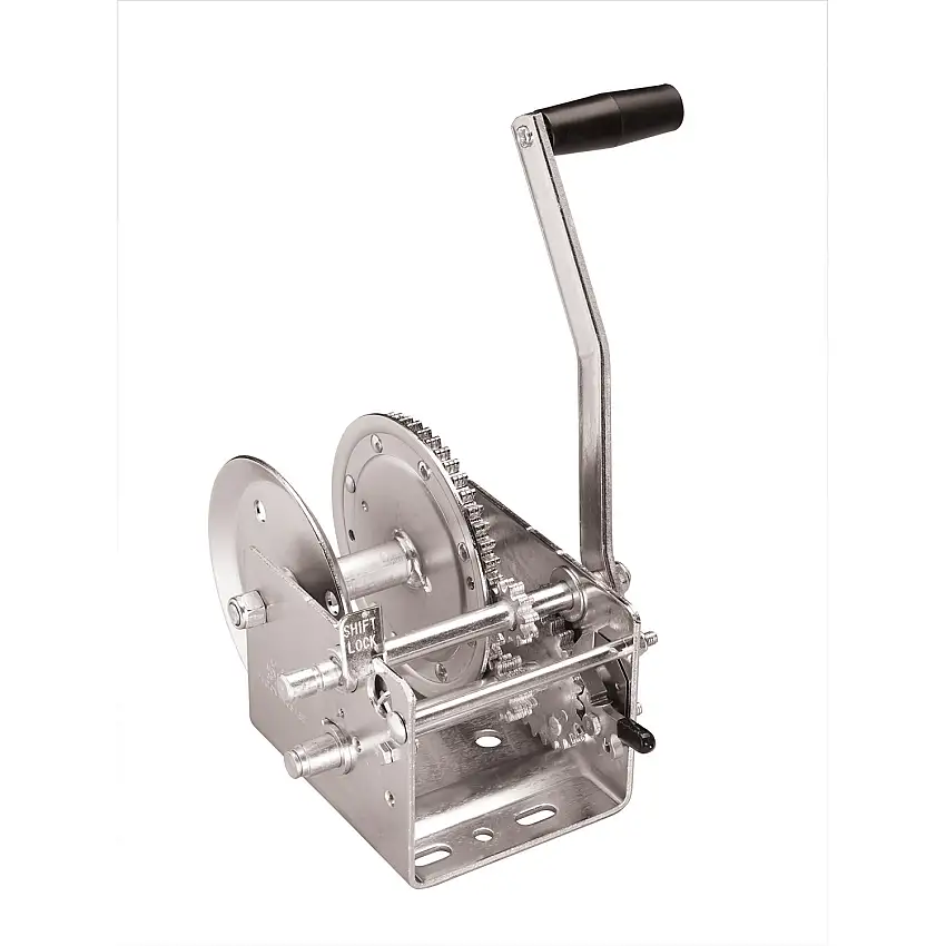 Fulton Trailer Winch, Two-Speed, 2,600 lbs. Capacity, No Strap FL142412