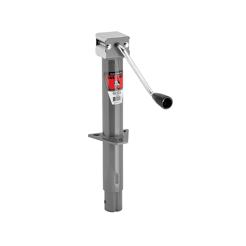 Bulldog 2,000 lbs. Round A-Frame Trailer Jack Sidewind 13 in. Lift w/ External gear box