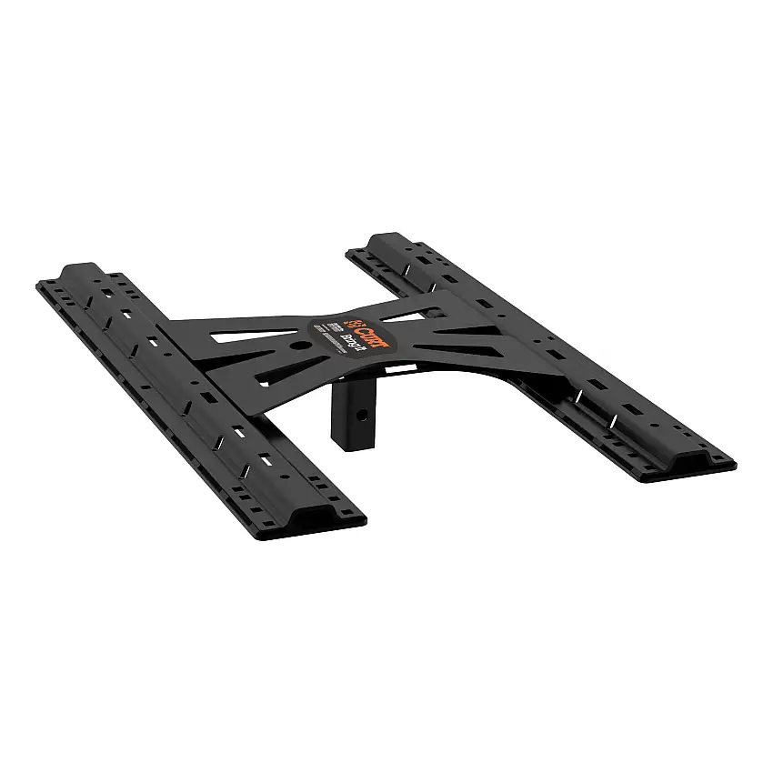 CURT X5 Gooseneck-to-5th-Wheel Adapter Plate with Square Shank Fifth Wheel Trailer Hitch Mount Kit