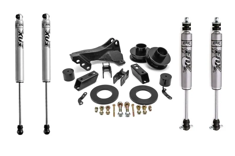 2017-2025 Ford F250 & F350 4WD ReadyLift 2.5in Leveling Kit with FOX 2.0 IFP Performance Series Shocks | 1719RDYFOX1