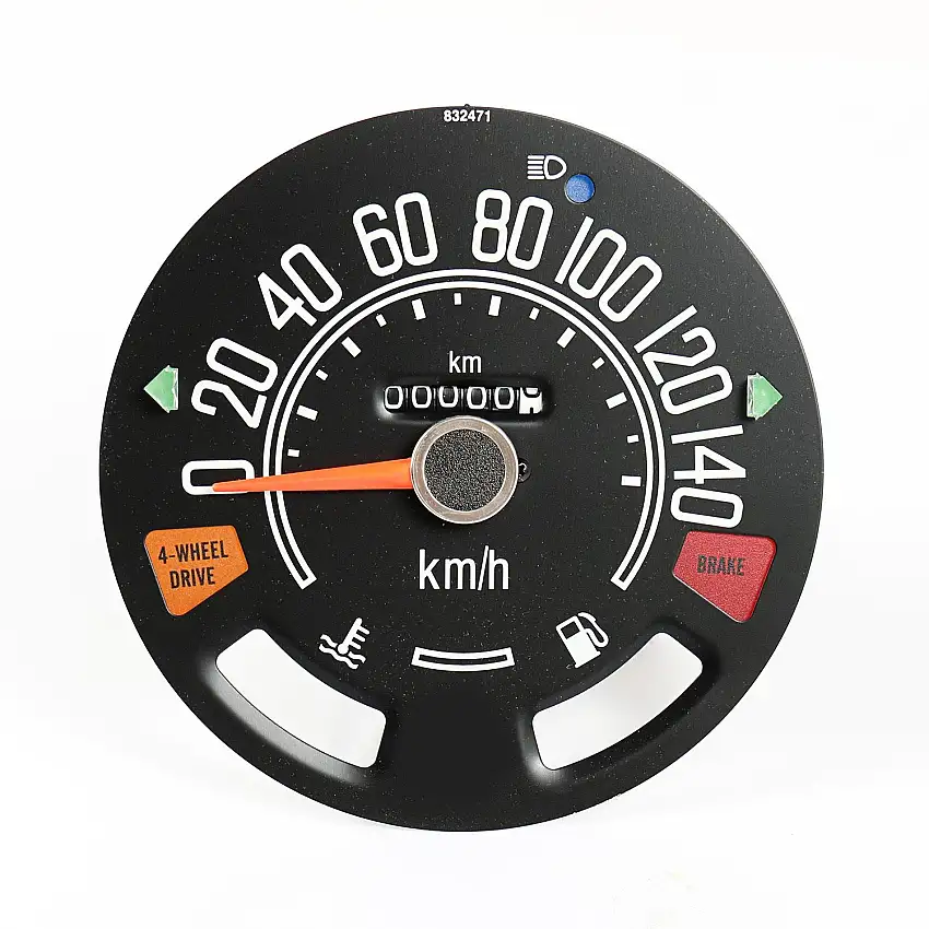 Omix-ADA Speedometer Head For 1980-86 CJ Series OE Style Guages not included 0-140 KPH 17207.04