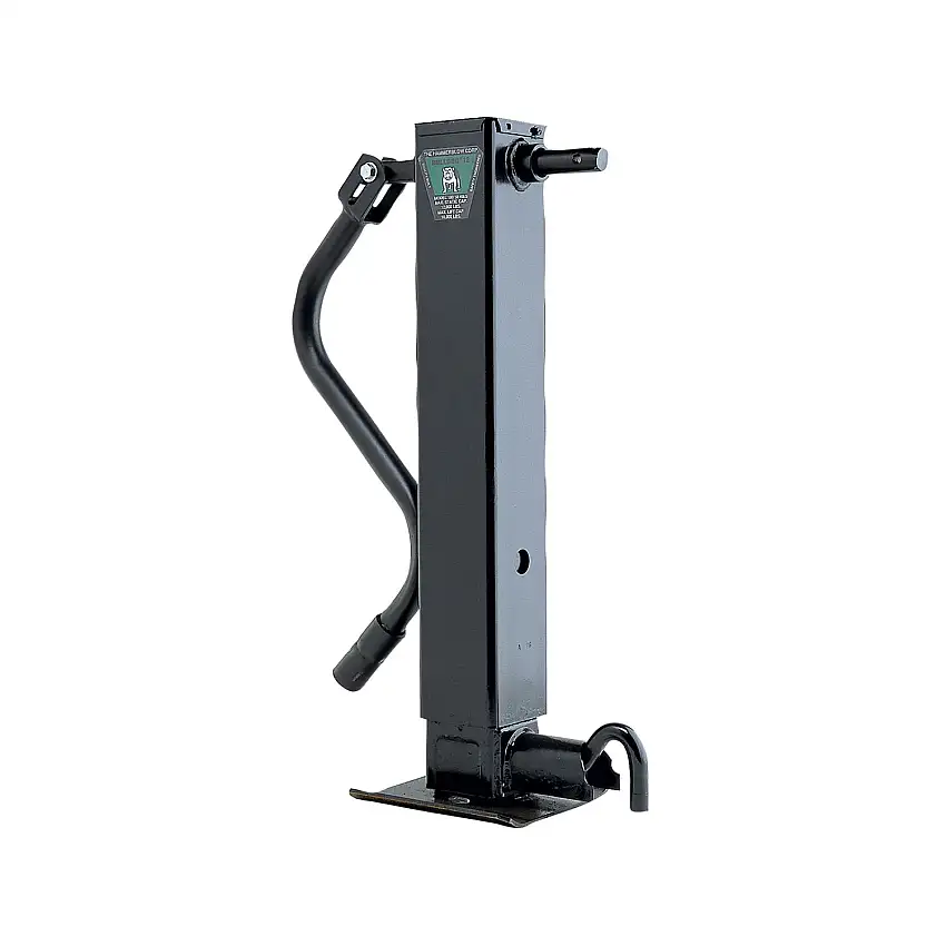 Bulldog HD Square Trailer Jack, 12,000 lbs. Support Capacity, Side Wind, 12-1/2 in. Travel BD182804