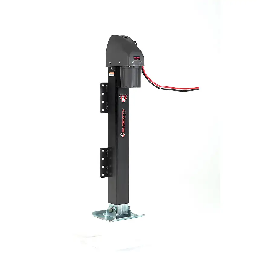 Bulldog 12K Electric Powered Side Mount Bolt-On Velocity Series Trailer Jack 24 in. Travel BD185400
