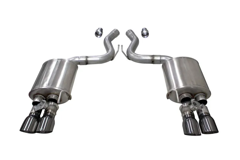2018-2023 Ford Mustang GT Corsa 3 inch Dual-Exit Axle-Back Exhaust System (Gunmetal Tips) | 21002GNM