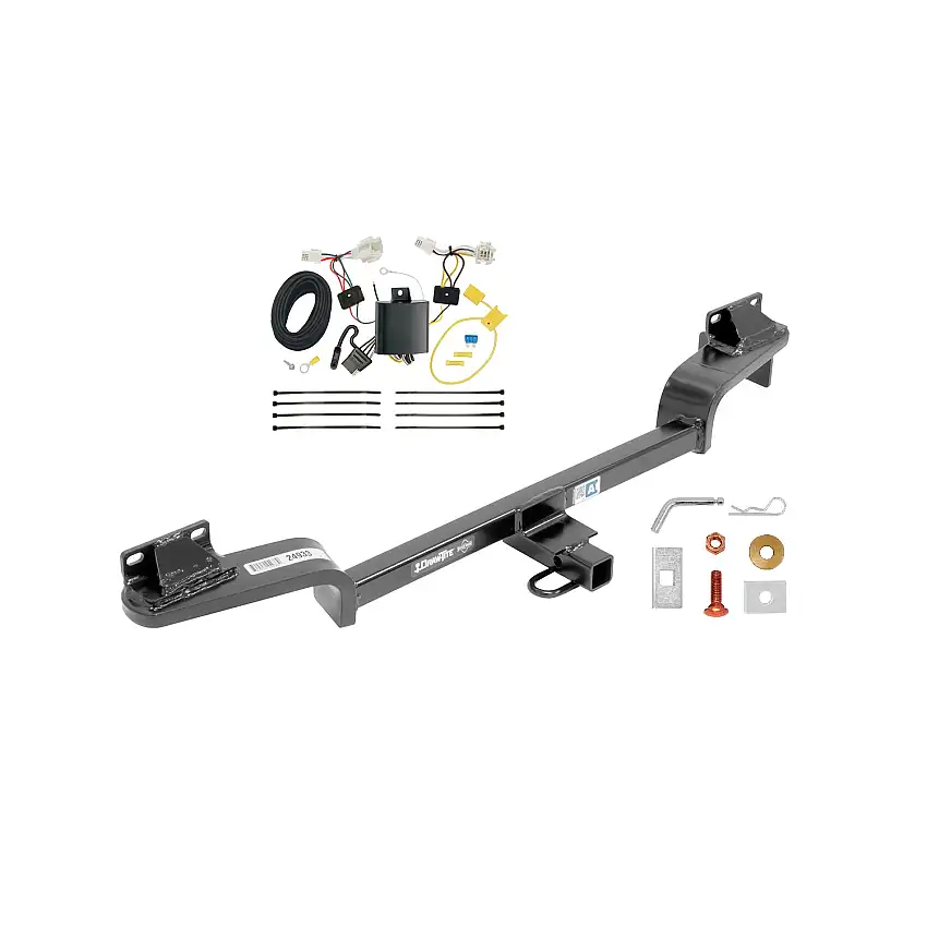 2016-2021 Mazda CX-3 Draw-tite Class 1 Trailer Hitch, 1-1/4 Inch Square Receiver Bundle w/ Plug-n-Play T-One Wiring Harness