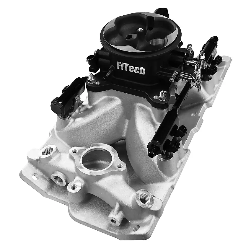 FiTech 30-12-411 Ultra Port, 1000 HP Chevy Small Block Port EFI System, Uni Black