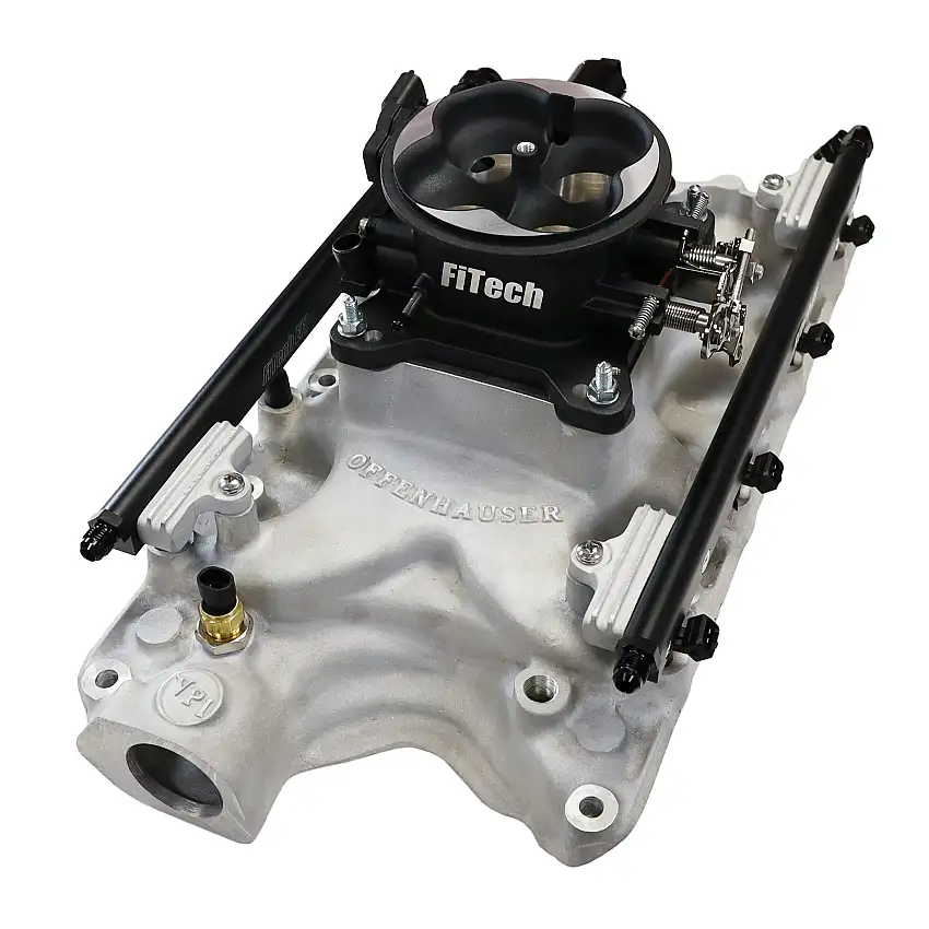 FiTech 30-18-411 Ultra Port, 1000 HP Ford 351W, Offenhauser VPI, Port EFI System, Uni Black