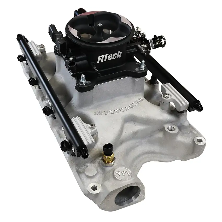 FiTech 30-18-511 Ultra Port, 500 HP Ford 351W, Offenhauser VPI, Port EFI System, Uni Black Finish