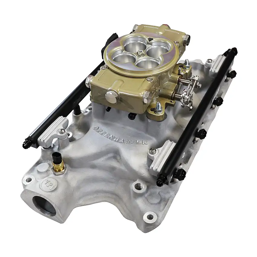 FiTech 30-18-614 Ultra Port, 750 HP Ford 351W, Offenhauser VPI, Port EFI System, Classic Gold