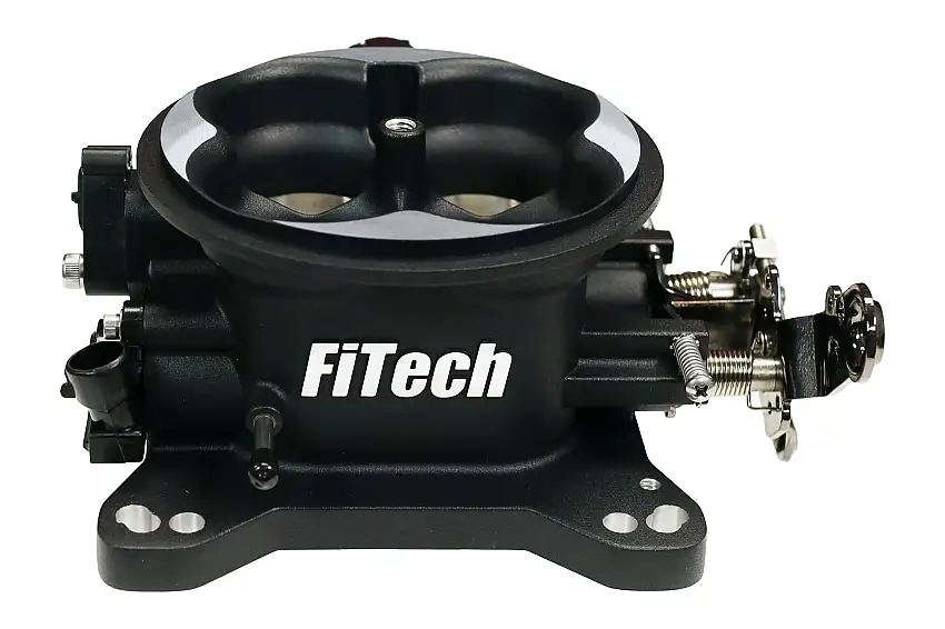 FiTech 30032 UNIVERSAL 4150 4BBL Throttle Body,  Black