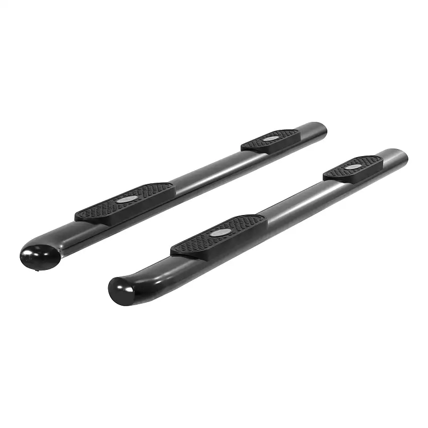 ARIES 364048 Oval Nerf Bars Wheel to Wheel (4 Inch Black Powder-Coated Steel)