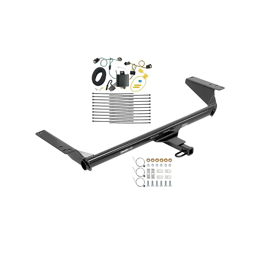 2017-2020 Chrysler Pacifica Touring L Plus Draw-tite Class 2 Trailer Hitch, 1-1/4 Inch Square Receiver Bundle w/ Plug-n-Play T-One Wiring Harness