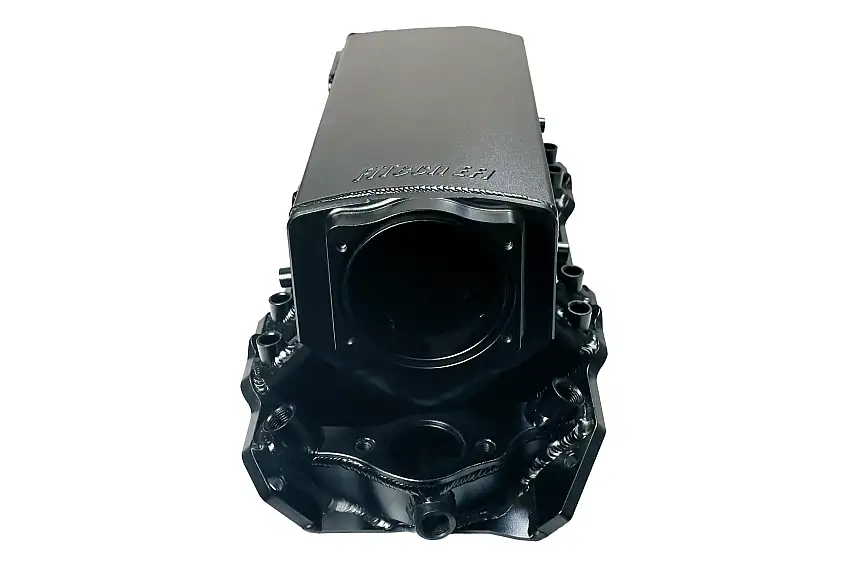 FiTech 38302-1 Ultra Ram BBC Intake Manifold with Fuel Rail