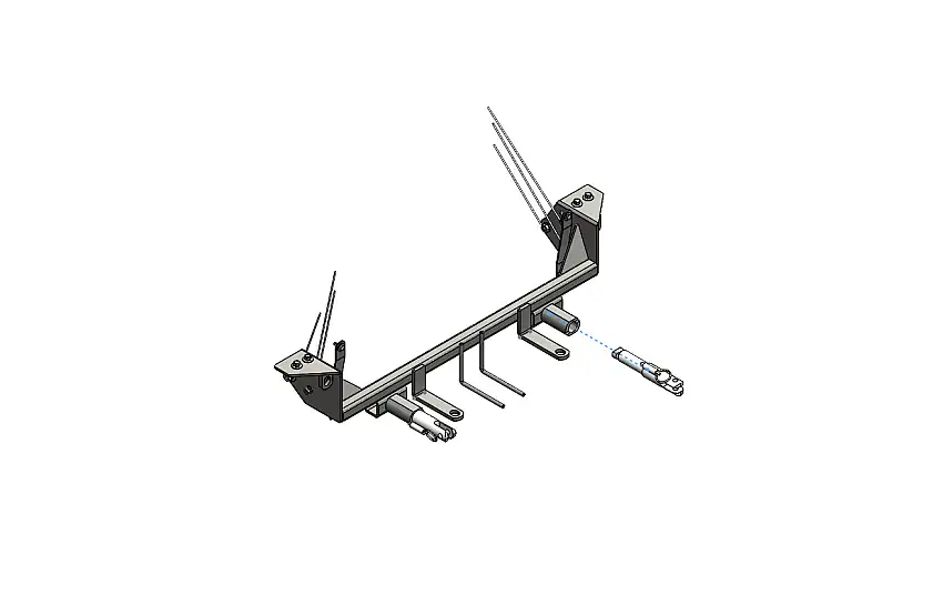 BlueOx Tow Bar Base Plate, Front Mount, RV Flat Towing for Select, LINCLN MKX W/SPEED CNTL