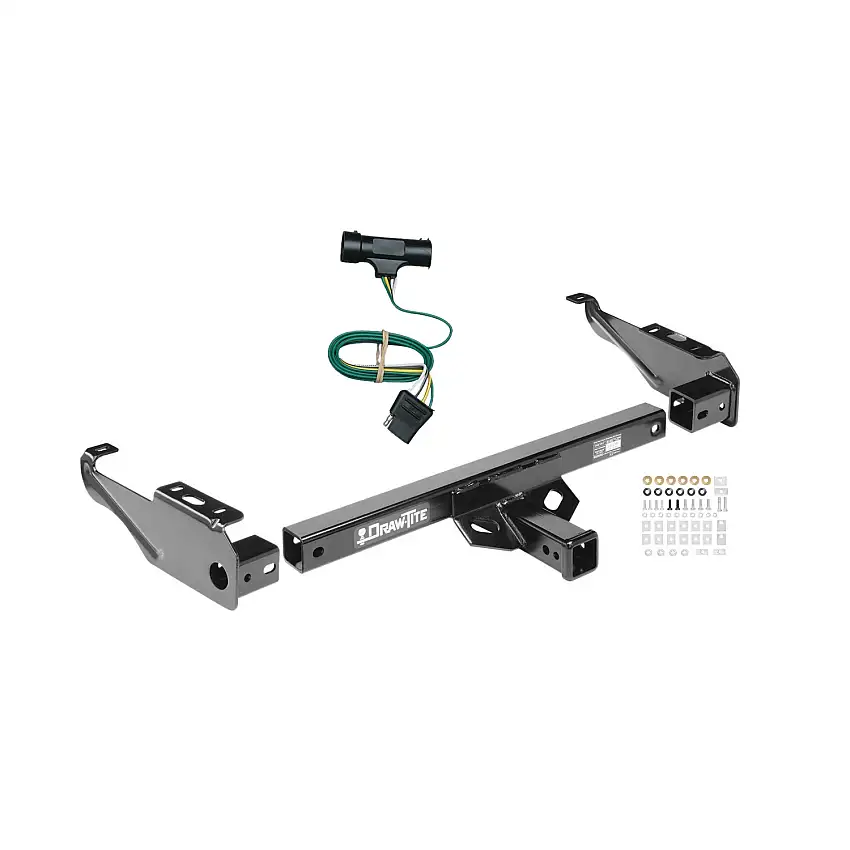 1967-1978 GMC C35 Draw-tite Class 4 Multi-Fit Trailer Hitch, 2 Inch Square Receiver Bundle w/ Plug-n-Play T-One Wiring Harness