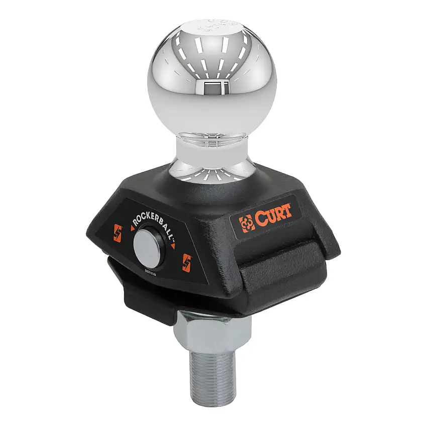 CURT RockerBall 2" Cushion Hitch Trailer Ball (3/4" Shank, 3,500 lbs, Packaged) Trailer Hitch Ball