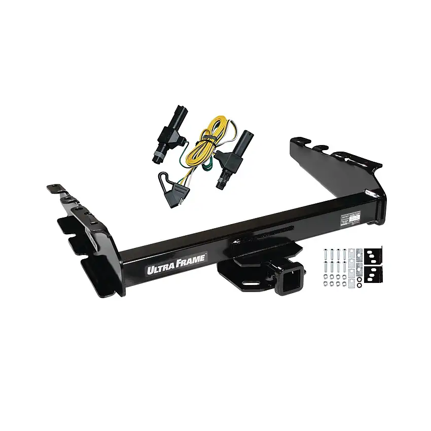 1994-1994 Dodge Ram 3500 Draw-tite Class 5 Trailer Hitch, 2 Inch Square Receiver Bundle w/ Plug-n-Play T-One Wiring Harness