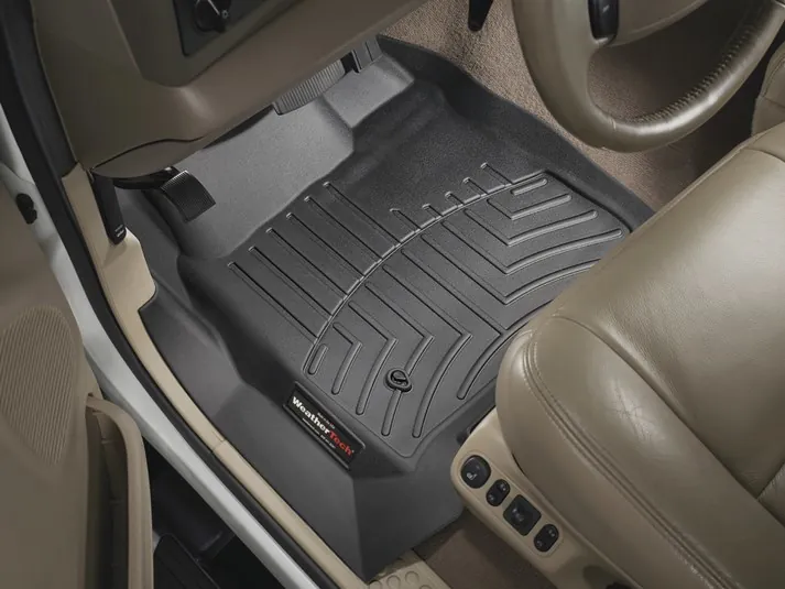 1999-2007 Ford F250 & F350 Regular Cab WeatherTech Driver & Passenger Front FloorLiners Black | 440021