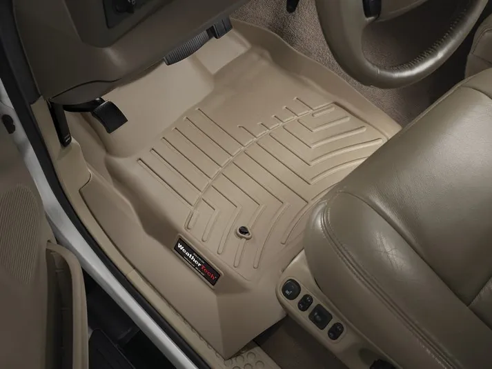 1999-2007 Ford F250 & F350 Regular Cab WeatherTech Driver & Passenger Front FloorLiners Tan | 450021