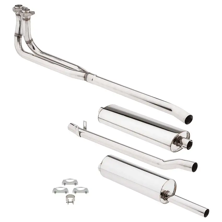 EXHAUST SYSTEM, polished stainless 454-569