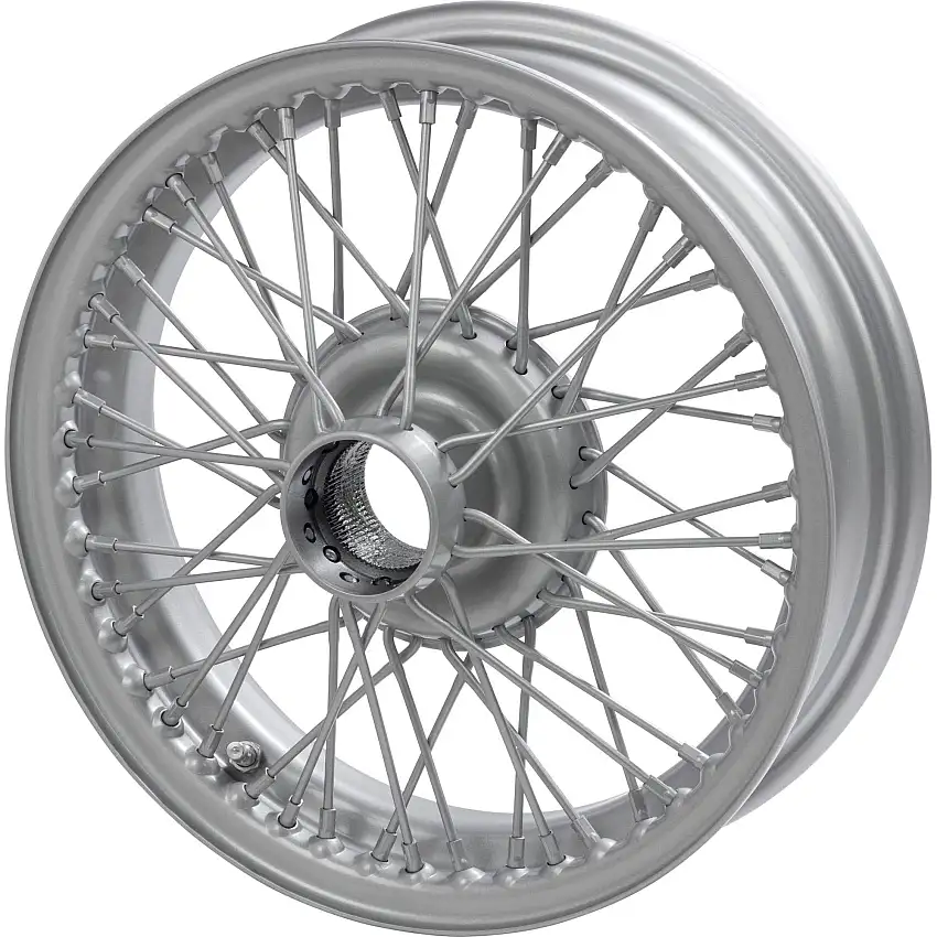 Set of 4 Wire Wheels, Painted, 15"x4", 48 Spoke, Tubeless