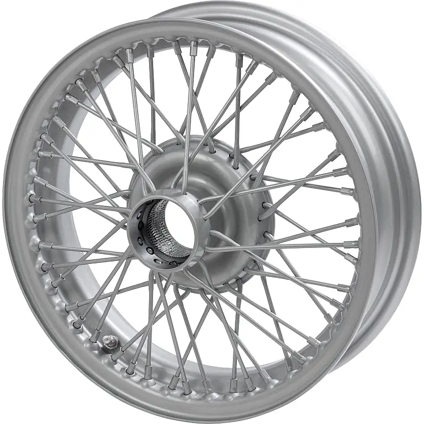 Wire Wheel, Painted, 15"x4", 48 Spoke, Tubeless