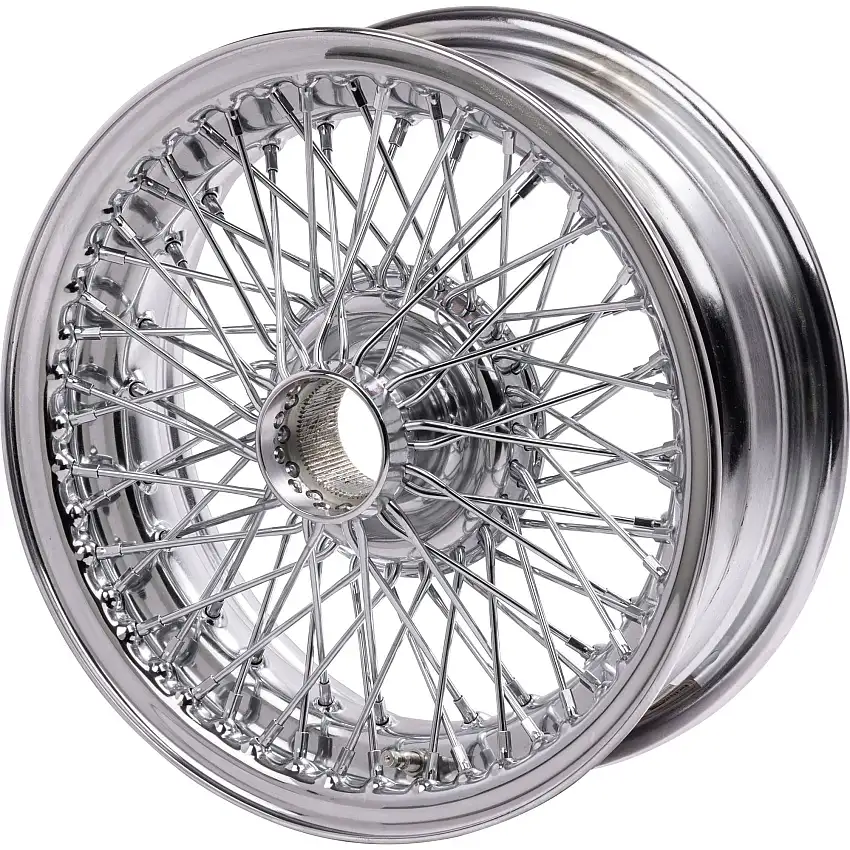 Wire Wheel, Chrome, 15"x5.5", 72 Spoke, Heavy Duty, Tubeless Type, BJ7 from 24367, BJ8