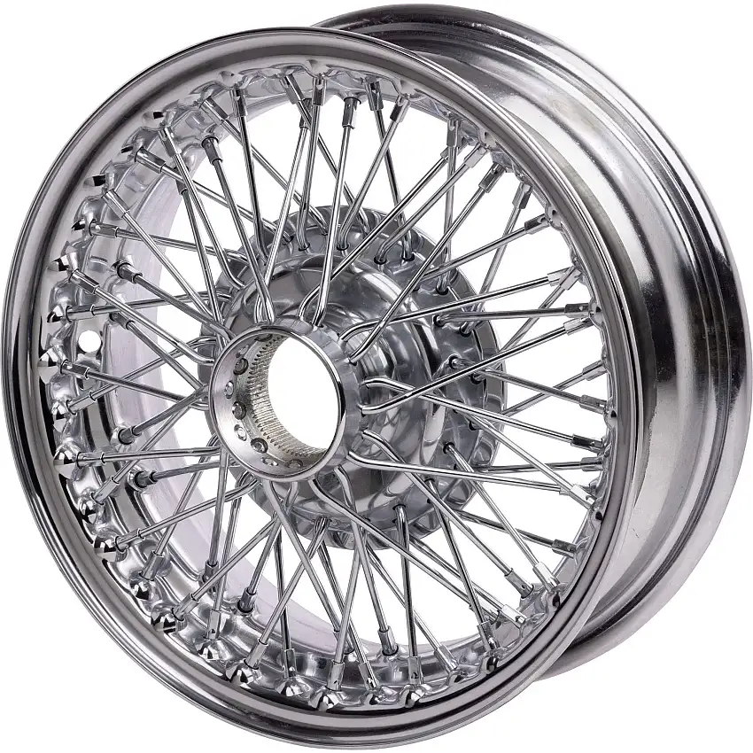 Wire Wheel, Chrome, 13"x4.5", 60 Spoke, Tube Type, Spitfire 1962-80