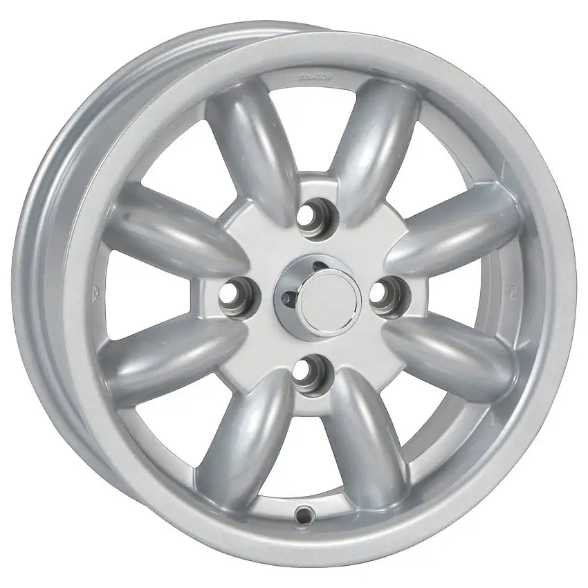 Silver Minilite Style Bolt-On Wheels 15" x 5.5"