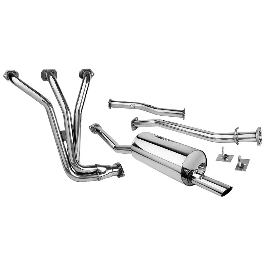 EXHAUST SYSTEM, w/ header, polished stainless