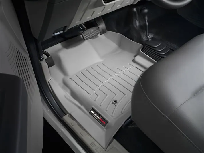 1999-2007 Ford F250 & F350 Regular Cab WeatherTech Driver & Passenger Front FloorLiners Gray (Carpet Flooring & 4WD Floor Shifter) | 461251