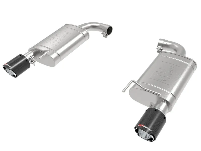 2015-2017 Ford Mustang GT MACH Force-XP 2.5 inch Axle-Back Exhaust System (Carbon Fiber Tips) | 49-43105-C