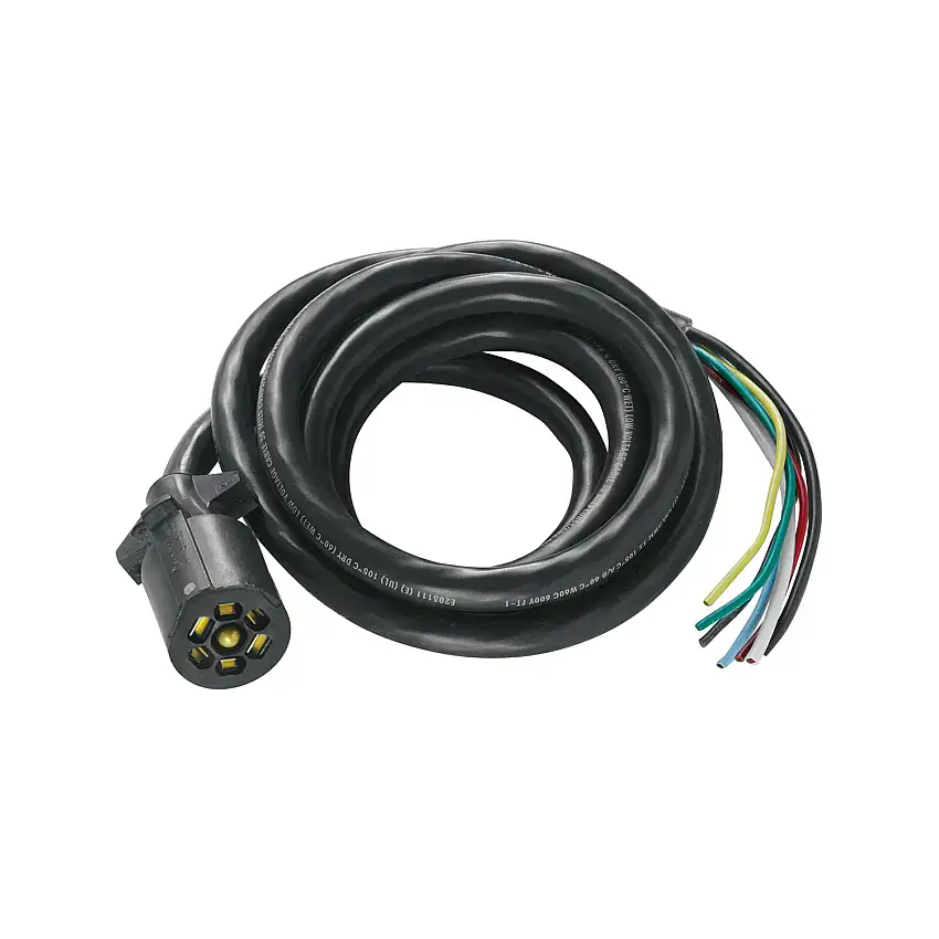 Bargman Wiring Connector, 7-Way Trailer End, 10 ft. Length Wire BM50-67-620