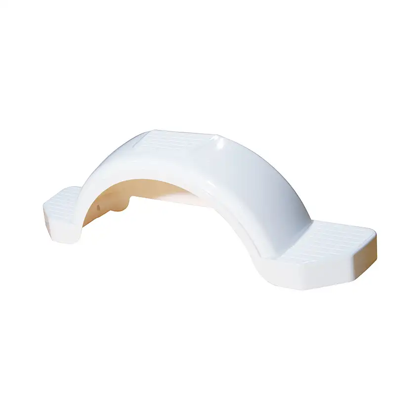Fulton Trailer Fender, 14 in. Tire Size, White FL508574