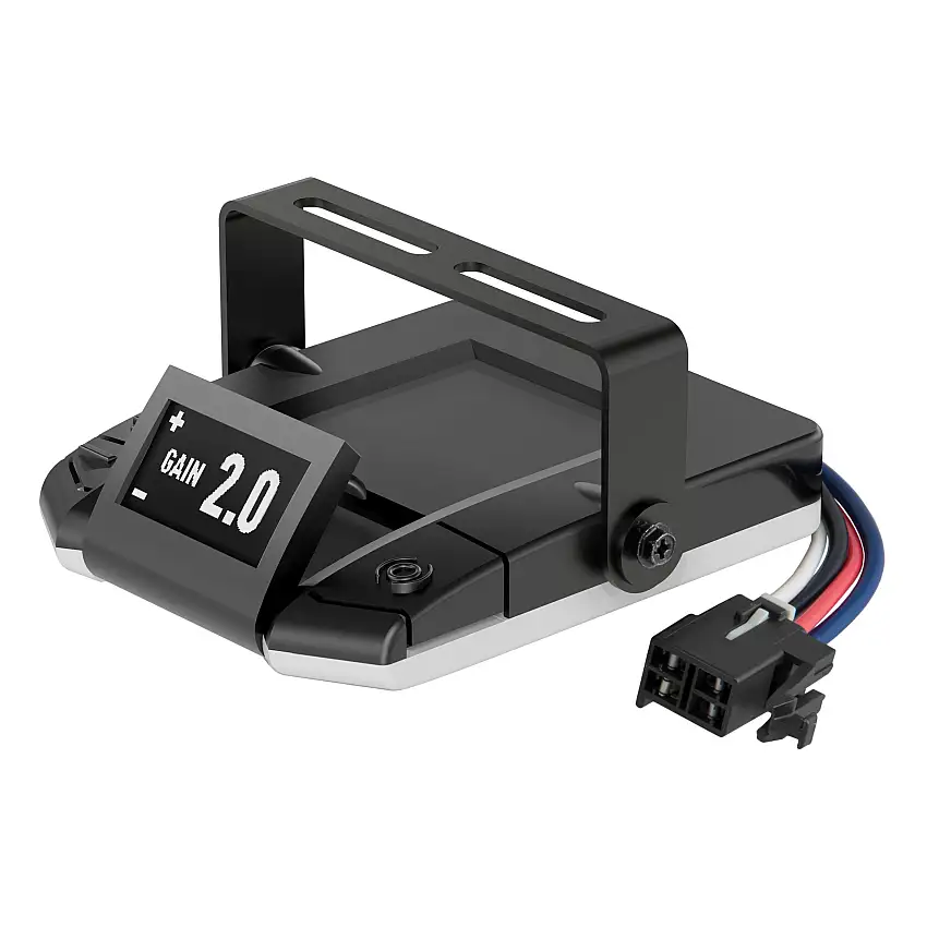 CURT Assure 1-4 Axles Proportional Trailer Brake Controller – OLED Display, Proportional, Pressure-Sensitive Manual Override,