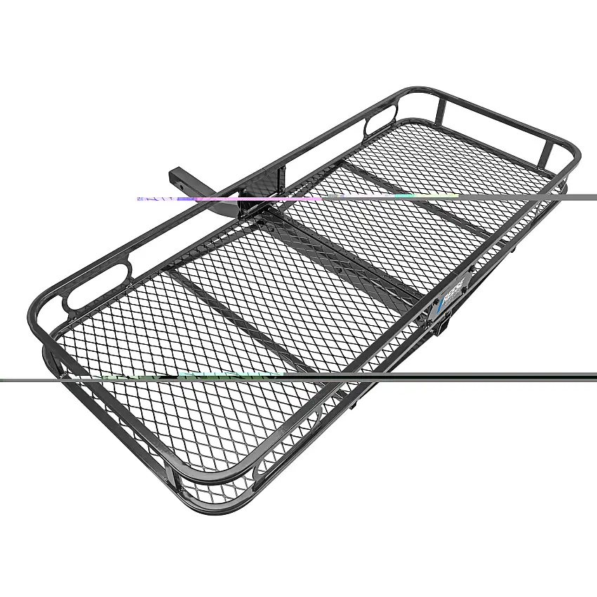 Reese Towpower Rambler Hitch Mount Cargo Carrier, 60 Inch x 24 Inch, 2 Inch Receiver, 500 lbs. Capacity