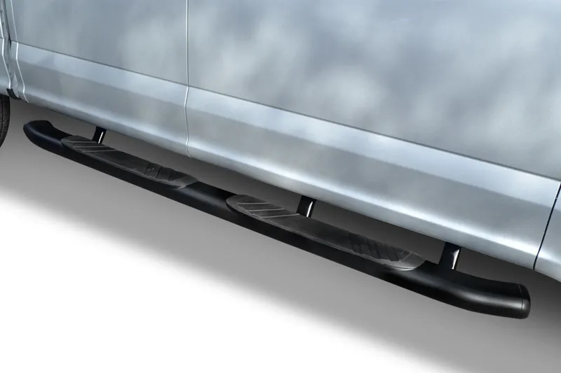 2019-2024 Ford Ranger Go Rhino SuperCrew 5in OE Xtreme Composite Side Step Complete Kit in Matte Black Finish | 685036880CB