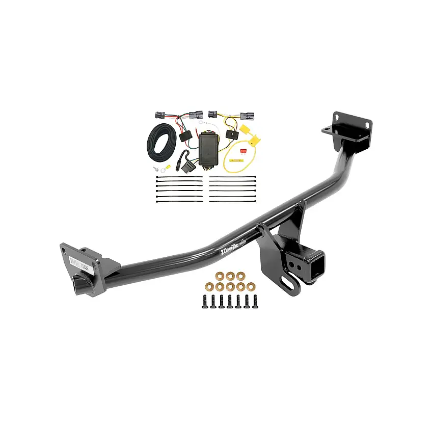 2016-2018 Hyundai Tucson Draw-tite Class 3 Trailer Hitch, 2 Inch Square Receiver Bundle w/ Plug-n-Play T-One Wiring Harness