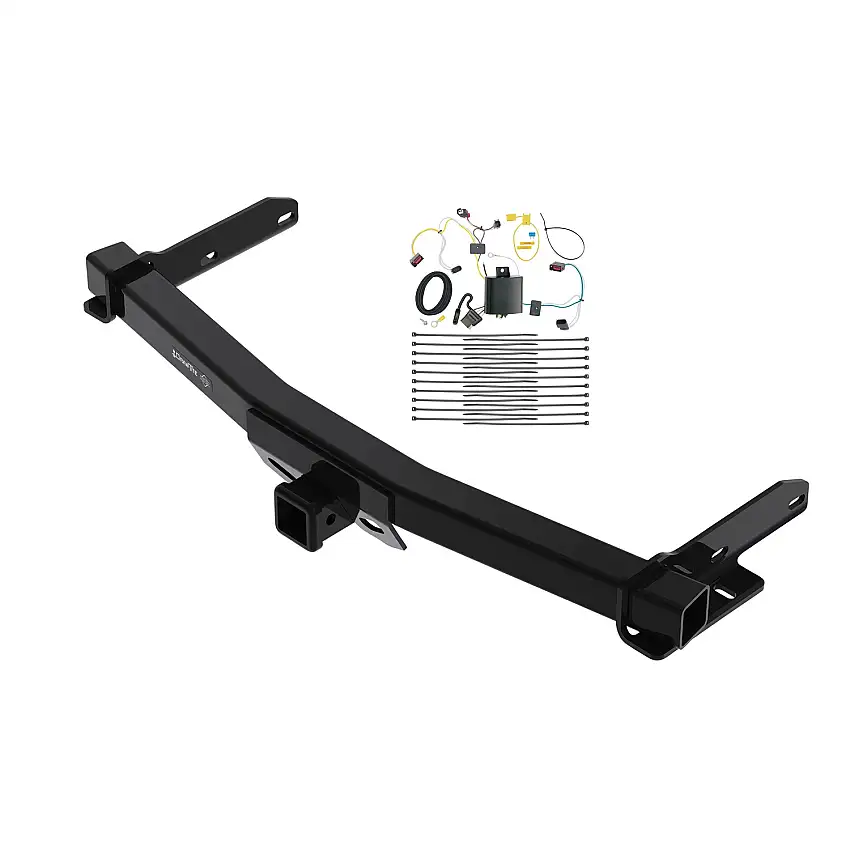 2022-2022 Jeep Grand Cherokee WK Draw-Tite Class 4 Trailer Hitch, 2 Inch Square Receiver Bundle w/ Plug-n-Play T-One Wiring Harness