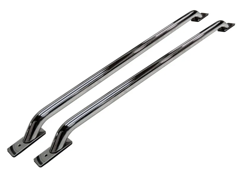1999-2016 Ford F250 & F350 Short Bed Go Rhino Stake Pocket Bed Rails (Chrome) | 8248C