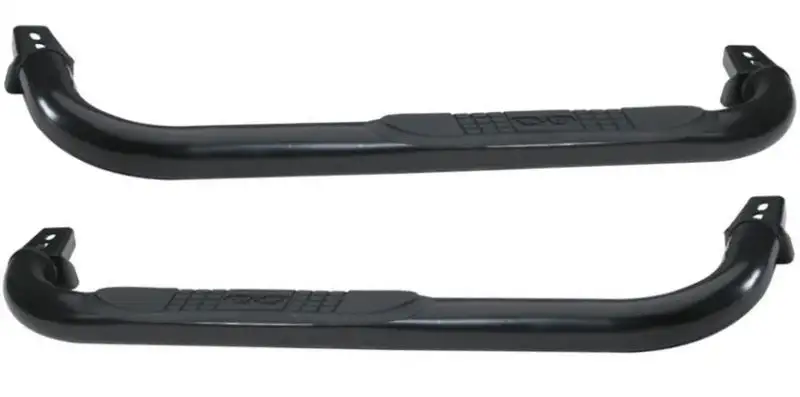 Rampage Body Side Guards With Step Black Powder Coat For 07-18 Jeep Wrangler JK 2 Door 8627