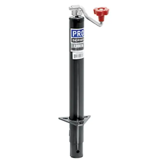 Draw-Tite 1401000303 Round Trailer Jack A-Frame 2000 Lb Topwind Bolt-On 15 In