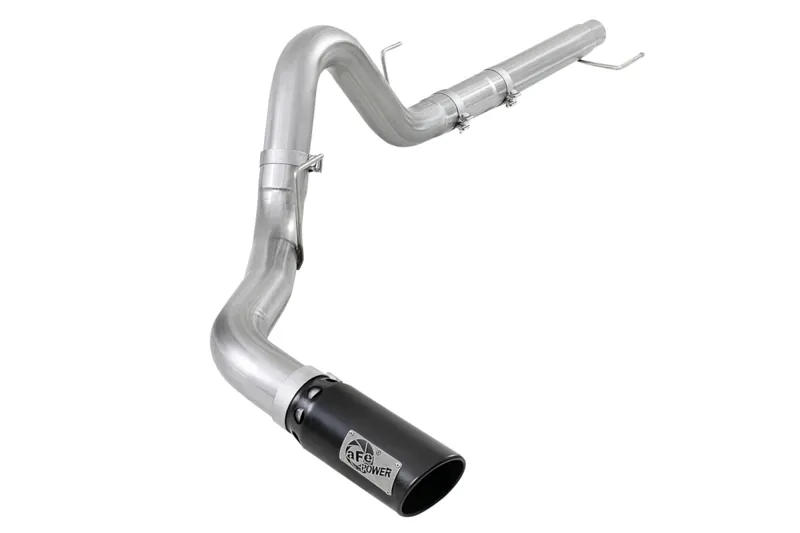 2018-2020 Ford F150 3.0L Powerstroke aFe ATLAS 4 inch DPF-Back Exhaust Kit (Black Tip) | 49-03106-B