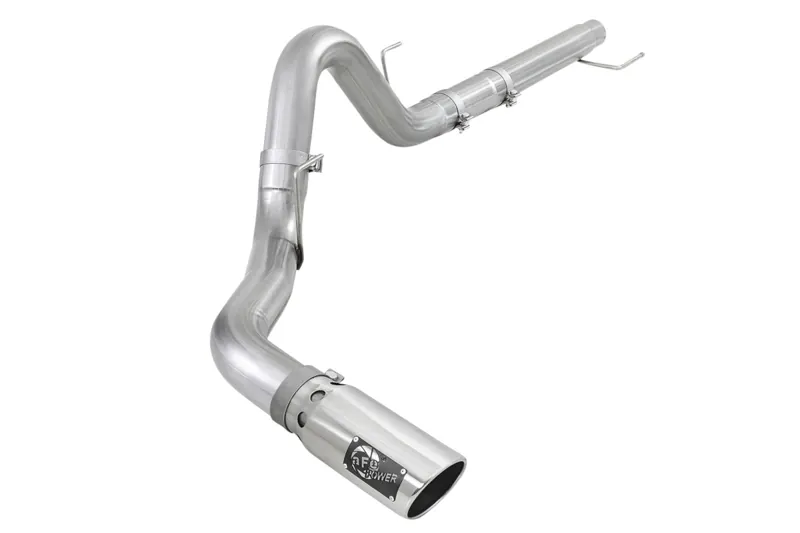 2018-2020 Ford F150 3.0L Powerstroke aFe ATLAS 4 inch DPF-Back Exhaust Kit (Polished Tip) | 49-03106-P