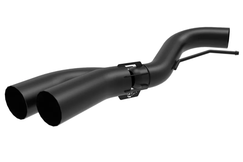 2018-2020 Ford F150 3.0L Powerstroke aFe Rebel Series 3-1/2 inch Black Pre-Tire Exit DPF-Back Kit | 49-43108-B