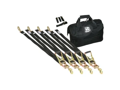 Bulldog Winch 9pc Ratcheting Tie-Down Strap Kit | 20349